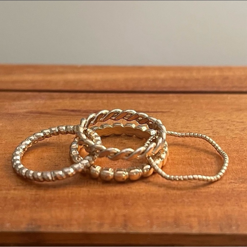 H&M Four Different Rings (Gold)
